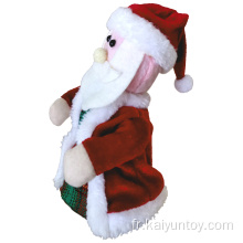 18 cm Musical Santa Claus portant des cadeaux